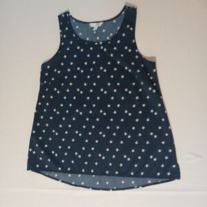 Time And  Tru  Fourth of July star tank top Woman Size S